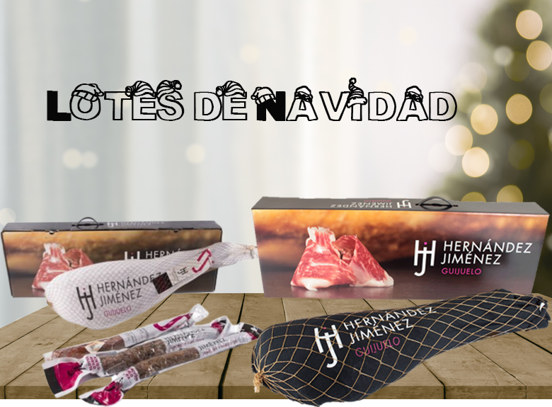 Lotes de Navidad con jamón. El manjar ibérico de la Navidad