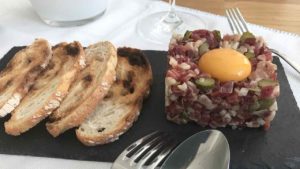 Tartar de jamón ibérico para cenas navideñas